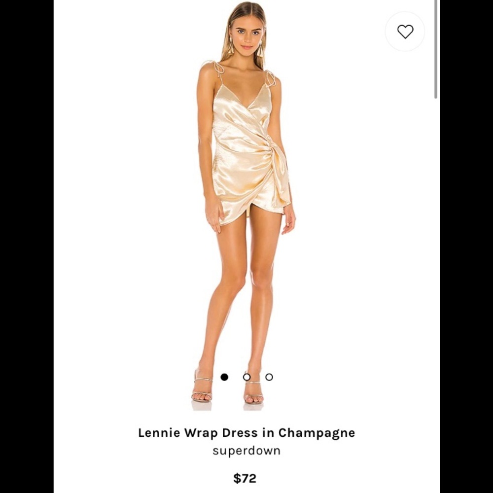 NEVER WORN Revolve Champagne Wrap Dress